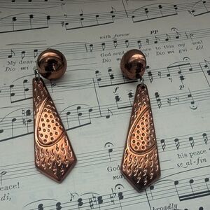 Copper Dangle Earrings